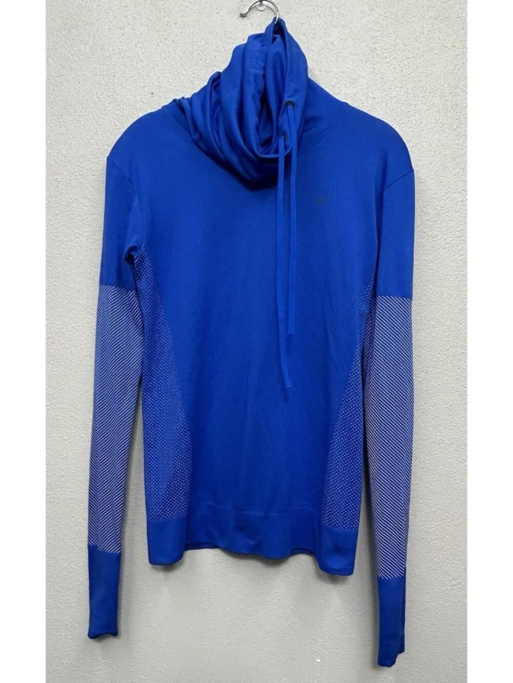 Nike Dri Fit Pullover Women’s XS Infinity Funnel Neck Long Sleeve Blue Running